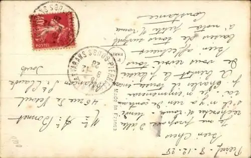 Ak Mädchen mit Blumenstrauß, Porträt