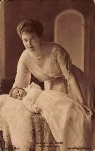 Ak Kronprinzessin Cecilie von Preußen, Tochter Prinzessin Cecilie, Liersch 7905