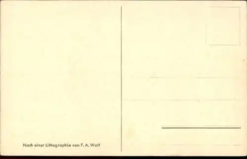 Künstler Ak Wolf, F.A., Glückwunsch Neujahr, Segelschiff, Möwe