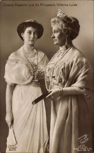 Ak Prinzessin Victoria Luise von Preußen, Kaiserin Auguste Viktoria