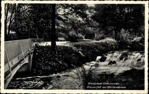 Ak Eberswalde in der Mark, Wasserfall, Weidendamm