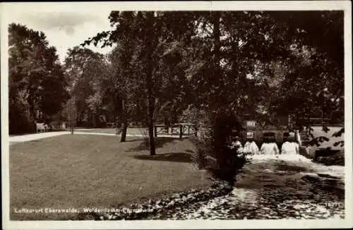 Ak Eberswalde in der Mark, Weidendamm-Promenade