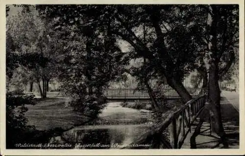 Ak Eberswalde in der Mark, Wasserfall, Weidendamm