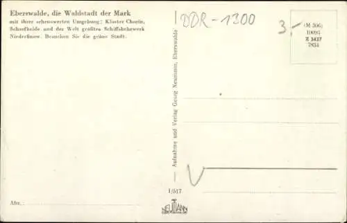 Ak Eberswalde in der Mark, Wasserfall, Weidendamm