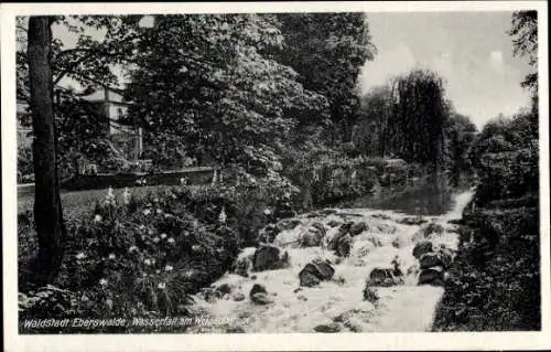 Ak Eberswalde in der Mark, Wasserfall, Weidendamm