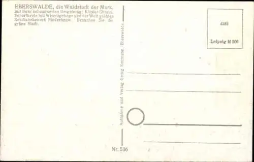 Ak Eberswalde in der Mark, Wasserfall, Weidendamm