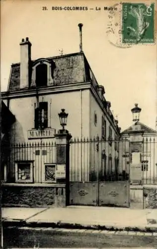 Ak Bois Colombes Hauts de Seine, La Mairie