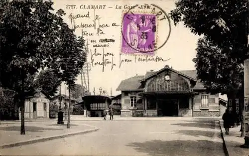 Ak Clamart Hauts de Seine, La Gare