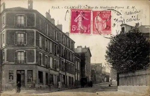 Ak Clamart Hauts de Seine, Rue du Moulin-de-Pierre