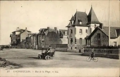 Ak Courseulles sur Mer Calvados, Rue de la Plage