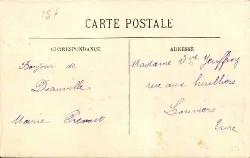 CPA Deauville sur Mer Calvados, Place Morny, Rue Gambetta