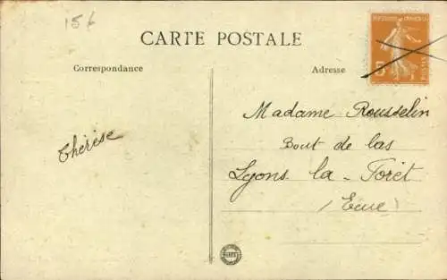 CPA Deauville sur Mer Calvados, Cour Normande à l'heure du Thé