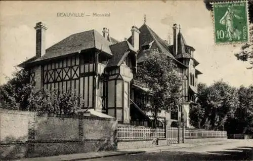 CPA Deauville sur Mer Calvados, Villa Montréal