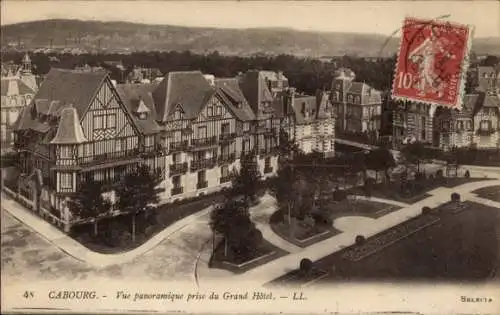 Ak Cabourg Calvados, Grand Hotel, Panorama