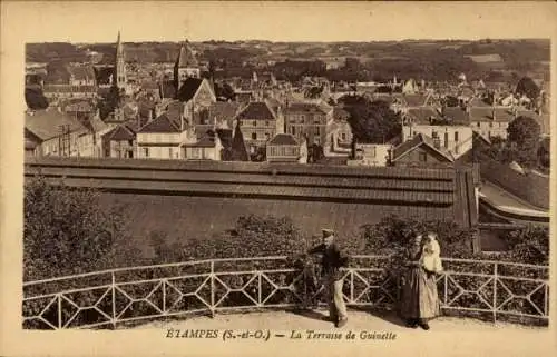 Ak Étampes Essonne, Terrasse de Guinette