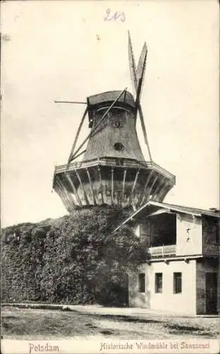 Ak Potsdam Sanssouci, Historische Mühle