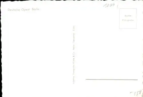 Ak Berlin Charlottenburg, Deutsche Oper, Autos