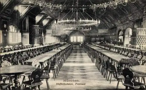 Ak München, Hofbräuhaus, Hofbräuhaus, Festsaal