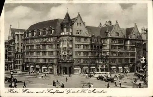 Ak München Bayern, Warenhaus u. Kaufhaus Hertie