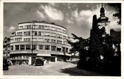 Ak Jablonec nad Nisou Gablonz an der Neiße Region Reichenberg, Obcanske namesti