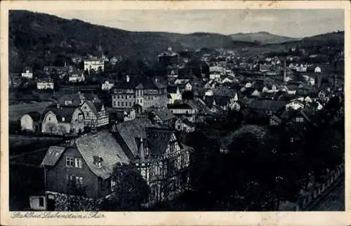 Ak Bad Liebenstein im Thüringer Wald, Stadtansicht von  Häuser, Thüringer Landschaft