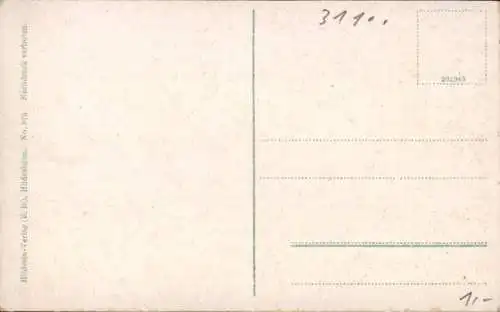 Ak Hildesheim a.d. Innerste, Rathaus und Brunnen am Marktplatz