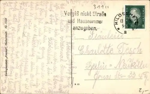 Ak Hildesheim, Blick über die Stadt