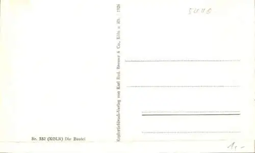 Ak Köln am Rhein, Bastei