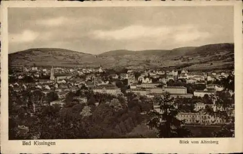 Ak Bad Kissingen Unterfranken Bayern, Blick vom Altenberg