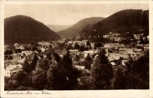 Ak Friedrichroda im Thüringer Wald, Blick vom Kurhaus, Gesamtansicht