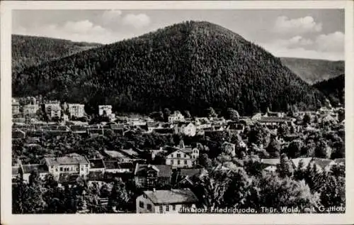 Ak Friedrichroda im Thüringer Wald, Berglandschaft, Stadtansicht, Gebäude, Wälder