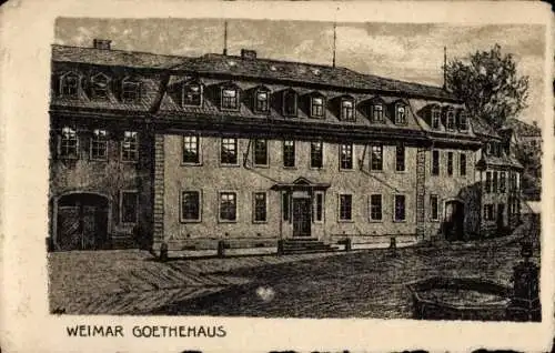 Künstler Ak Weimar in Thüringen, Goethehaus