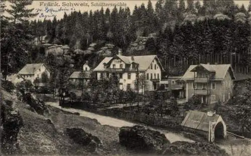 Ak Schüttersmühle Pottenstein Fränk. Schweiz, Panorama