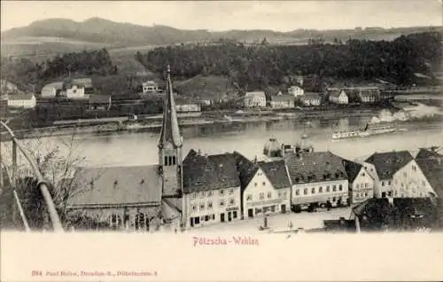 Ak Pötzscha Wehlen an der Elbe Sachsen, Bärensteinen