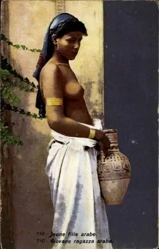 Ak Maghreb, junge barbusige Araberin