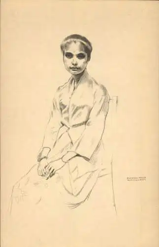 Künstler Ak Eduardo Malta, Maria Guilhermina aus Timor, Expo Portugal 1937