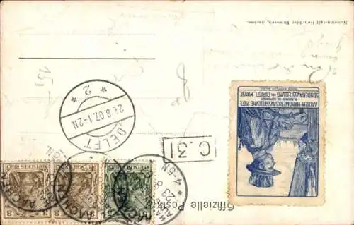 Künstler Ak Aachen, Sonderausstellung F. Christliche Kunst, Handwerksausstellung 1907