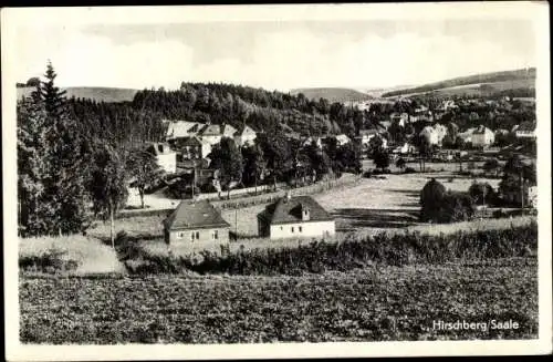 Ak Hirschberg an der Saale, Teilansicht des Ortes, Wohnhäuser