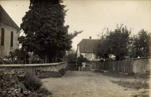 Foto Ak Heimsbrunn Elsass Haut Rhin, Dorfidyll