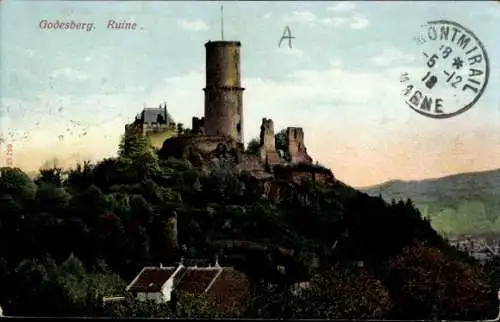 Ak Bad Godesberg Bonn am Rhein, Ruine, Godesbburg