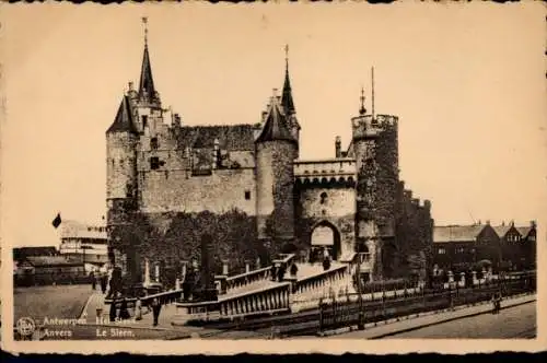 Ak Anvers Antwerpen Flandern, le Steen