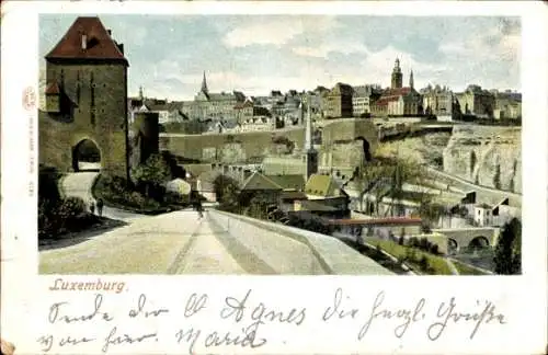 Ak Luxemburg Luxembourg, Panorama