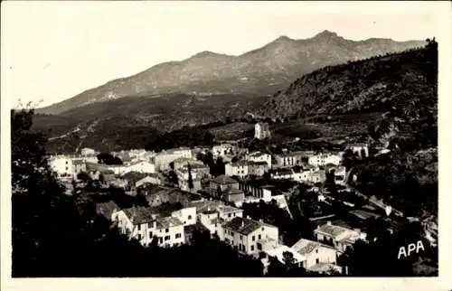 Ak Le Perthus Pyrénées Orientales, Blick auf  Pyrenäen