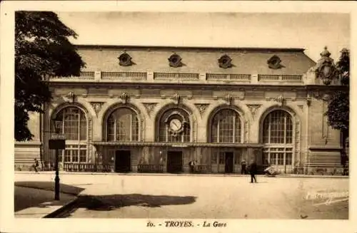 Ak Troyes Aube, Bahnhof in Troyes