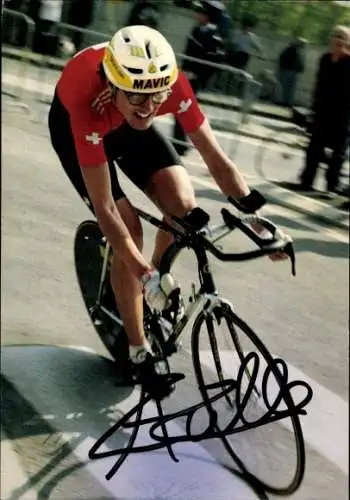 Ak Radrennfahrer, Schweiz, Autogramm