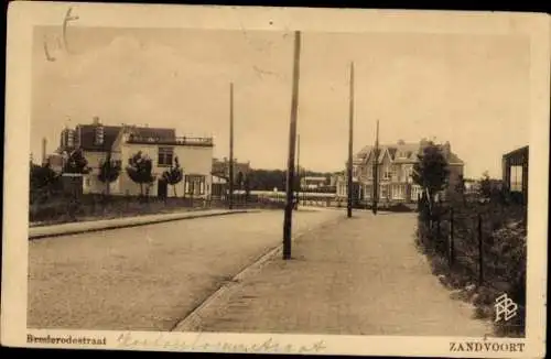 Ak Zandvoort Nordholland Niederlande, Brederodestraat