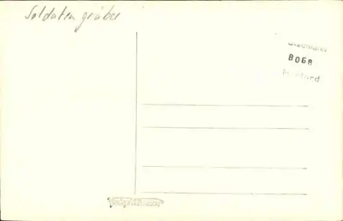 Foto Ak Soldatenfriedhof, Soldatengrab, I. WK