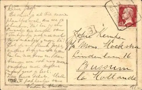 Ak Junge spielt Klavier, Singendes Mädchen, Noten