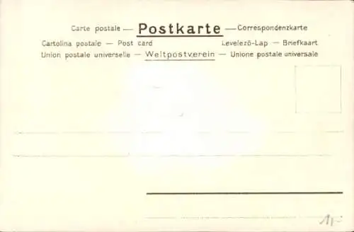Künstler Ak Spiegel, Ferd., Lueg in's Land