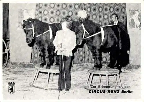 Ak Zirkus Renz Berlin, Ponies, Dressur